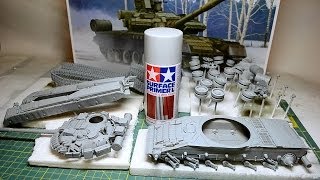 T-80БВ (Trumpeter) Грунтование (Часть 4)