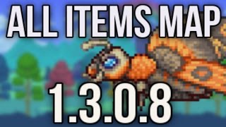 Terraria | 1.3 ALL ITEMS MAP!