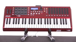 Akai MAX49 49 Key USB MIDI CV Keyboard Controller - Akai Max49