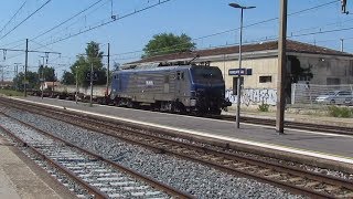 des trains qui passent - trafic du mardi matin à PIERRELATTE -  20 juin 2017