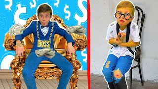 БЕДНЫЙ ШКОЛЬНИК ИЗ ДЕРЕВНИ VS БОГАТЫЙ ШКОЛЬНИК ИЗ СТОЛИЦЫ - Детский СКЕТЧ