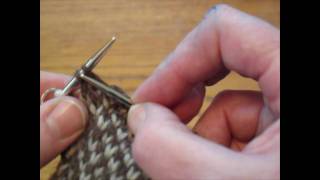 1 of 2 - No Muss No Fuss Short Row Heel - variation using stitch markers - knitting the short rows