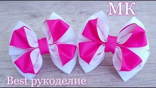 Бантики канзаши из репсовой ленты. МК / DIY