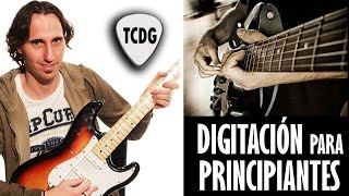 Como tocar guitarra eléctrica: ejercicios de digitación. Tutorial para principiantes 1/2 TCDG