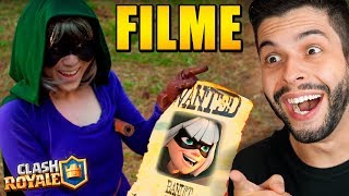 REAGINDO AO PRIMEIRO FILME DE CLASH ROYALE! BANDIDA VS. MOSQUETEIRA!