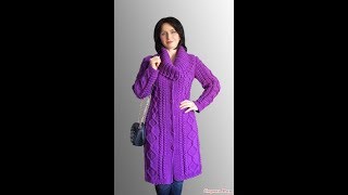 Модный Вязаный Кардиган Спицами - 2019 / Fashionable Knitted Cardigan Knitting