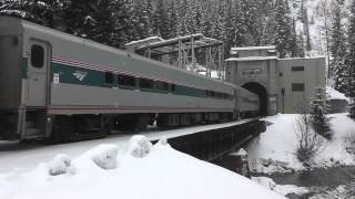 Amtrak Snow Train 2012 @ Cascade Tunnel, East Portal