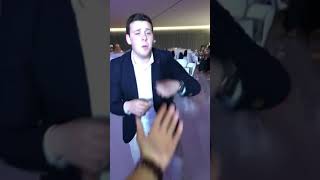 Drunk guy pisses on his own pants