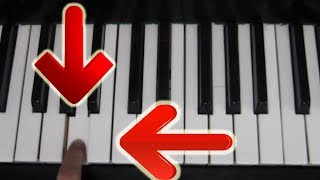 Самая ЛЕГКАЯ МЕЛОДИЯ (для чайников) на ПИАНИНО