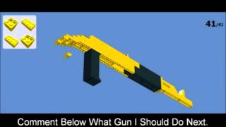 Как собрать автомат Lego AK47 компьютерная инструкция