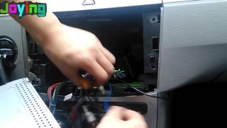 VW Joying pure android 4.4.4 head unit review how to take apart, install, test, connect DVR, OBD