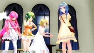 【MMD】 Bad ∞ End ∞ Night 【Miku + Rin + Luka + Gumi】 HD 1080p