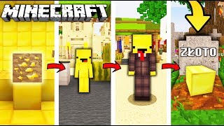 ŻYCIE ZŁOTA W MINECRAFT || OD NARODZIN DO ŚMIERCI