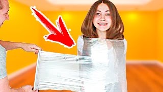 100 МЕТРОВ ПИЩЕВОЙ ПЛЕНКИ! ЧЕЛЛЕНДЖ! 100 layers plastic wrap CHALLENGE !!!