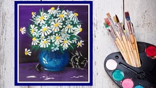 Как нарисовать букет ромашек! #Dari_Art