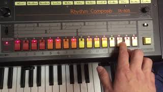 Korg Polysix programmed with Roland TR-808 in Trigger Mode