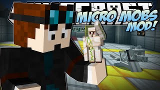 Minecraft | MICRO MOBS MOD (Tiny Creepers, Steves, Golems & More!) | Mod Showcase