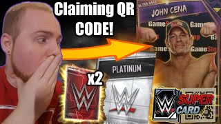 WRESTLEMANIA 34 PLATINUM PACK OPENING, JOHN CENA SUPERTOKEN QR CODE + MORE! Noology WWE SuperCard S4