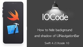 Swift Snippet: How to hide background and shadow of UINavigationBar