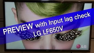 LG LF650V webOS TV preview with input lag check