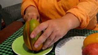 How to eat mango, Как едят манго