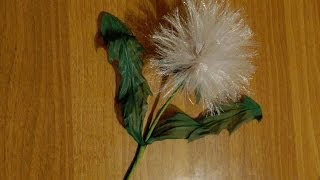 Одуванчик из ткани