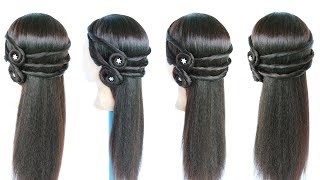 hairstyle for open hair || wedding hairstyles || hair style girl || hairstyle || cute hairstyles