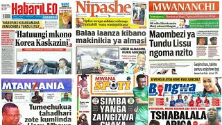 MAGAZETI ya Leo Jumamosi 16/9/2017.Albadiri, maombi marufuku
