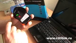 Мышь OKLICK 408MW, оптическая беспроводная, USB, retail, черный и оранжевый