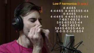 TOP 5 songs without bends [HARMONICA TAB]