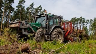 Valtra 6850 TwinTrac + Eschlböck Forest Trailer