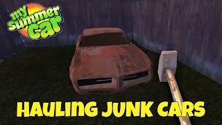 Hauling Junk Cars - My Summer Car Gameplay - EP 10