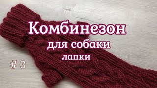 Комбинезон для собаки, Лапша, лапки