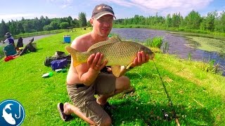 Ловля карпа на метод фидер. Ловля Flat method. Готовим на природе.