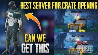 PUBG Mobile Best Server For Crate Opening ! PUBG Mobile Premium Crate Opening