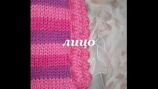Обвязывание проймы и горловины спицами - Knitting needles armholes and neck