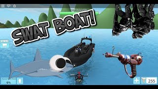 TSG Gaming: SWAT BOAT, RAYGUN, AND NEW MINIGAME IN SHARKBITE! (Roblox SharkBite)