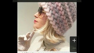 Узор для осенних шапок крючком