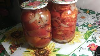 Помидорный салат с луком. 18+