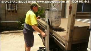 Spacepac Aluminium Foldup Gas Lifter Trolley - 1200mm Lift