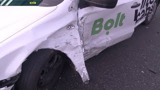 Рух по вулиці Щусєва у Києві «паралізувало» через ДТП