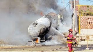 Arequipa: Así fue la explosión de cisterna que dejó 15 heridos