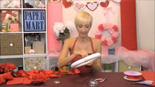 How To Make A Valentine's Day Paper Heart Wreath