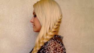 French braid tutorial: how to braid your own hair Everyday school hairstyle for long hair party 2012