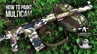 Покраска оружия в Multicam \ How to paint Multicam