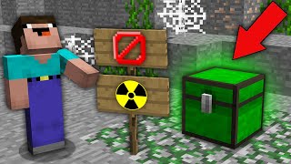 Minecraft NOOB vs PRO: WHY NOOB SHOULD NOT OPEN THIS INFECTED CHEST? Challenge trolling