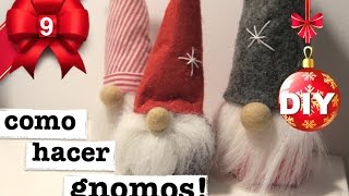 COMO HACER GNOMOS DE NAVIDAD! 3 MANERAS! SUPER FACIL!
