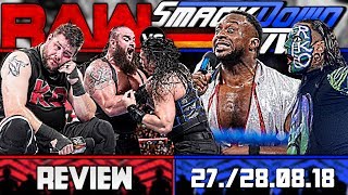 WWE RAW vs. SmackDown Review - I QUIT! ? - 27./28.08.18 (Wrestling Podcast Deutsch)