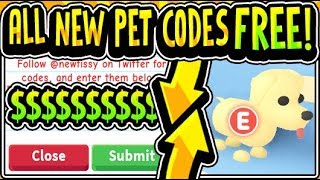 "?ALL FREE ADOPT ME PETS UPDATE CODES 2019!!" Adopt Me! FREE ?PET? EGG Update (Roblox)
