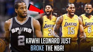 Kawhi Leonard To Join LeBron James! - How Kawhi Leonard SHOOK The NBA!